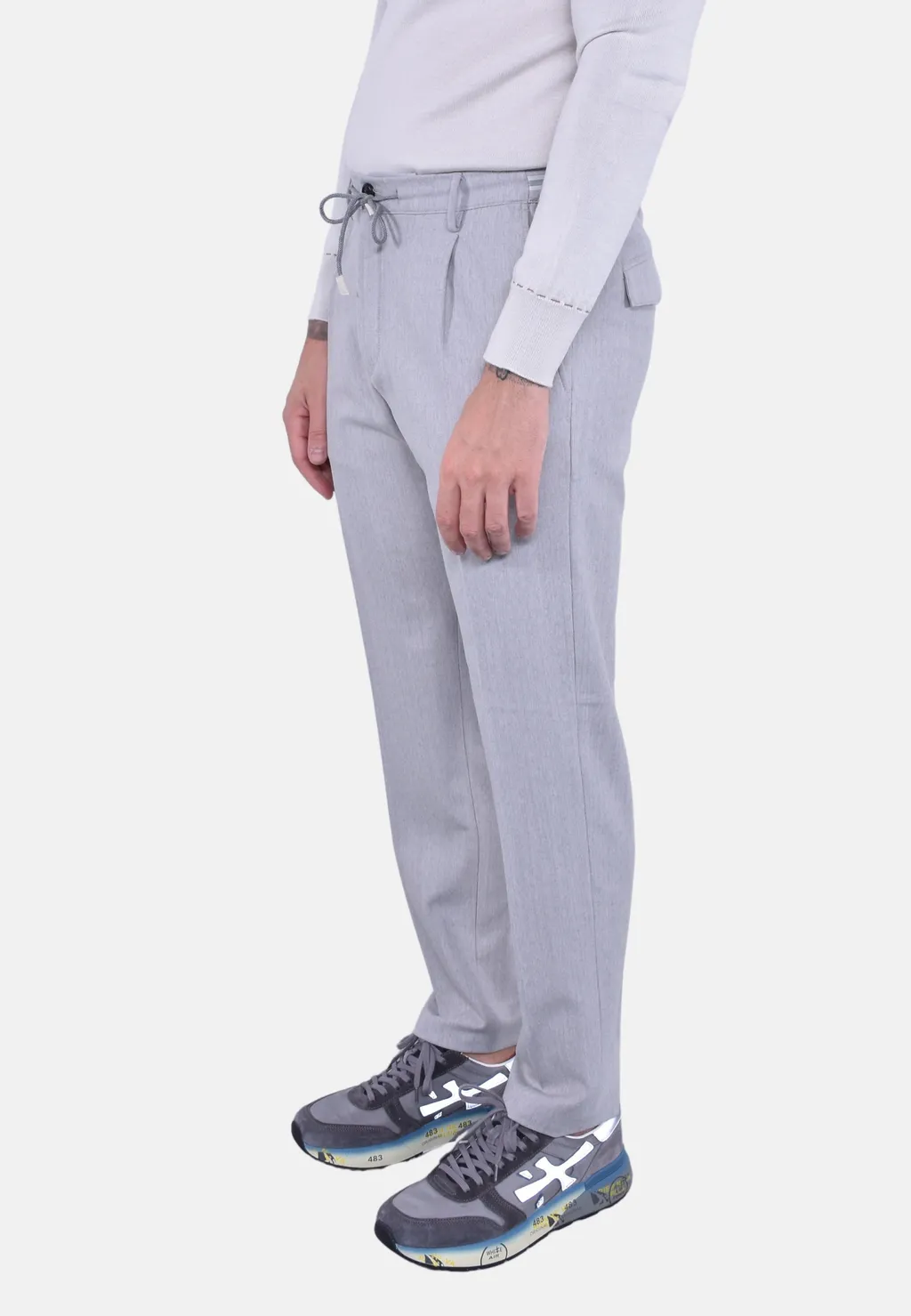 Drawstring Tapered Pants