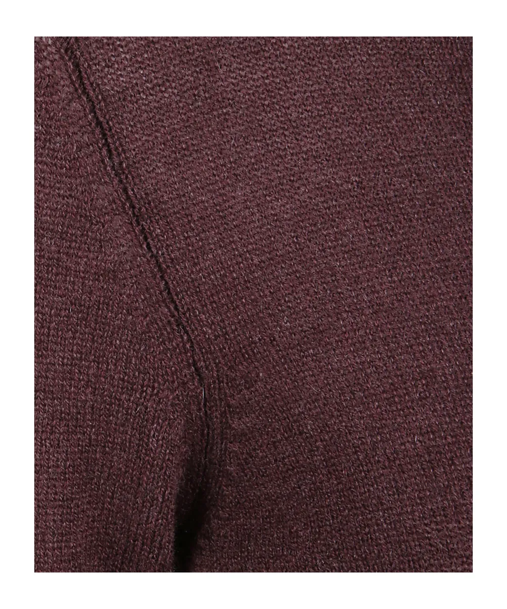 Round-Neck Long-Sleeve Knitted Sweater