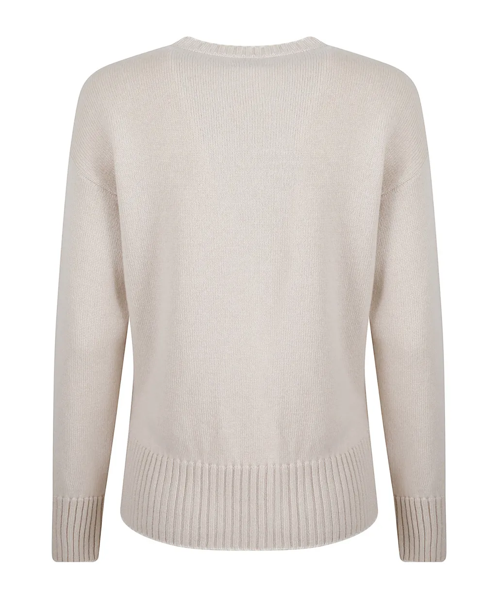 Round-Neck Knitted Sweater