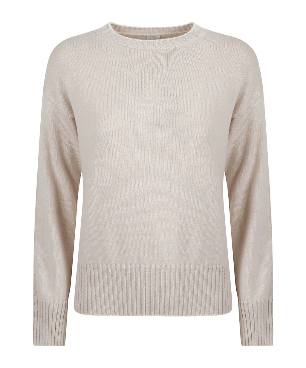 Round-Neck Knitted Sweater