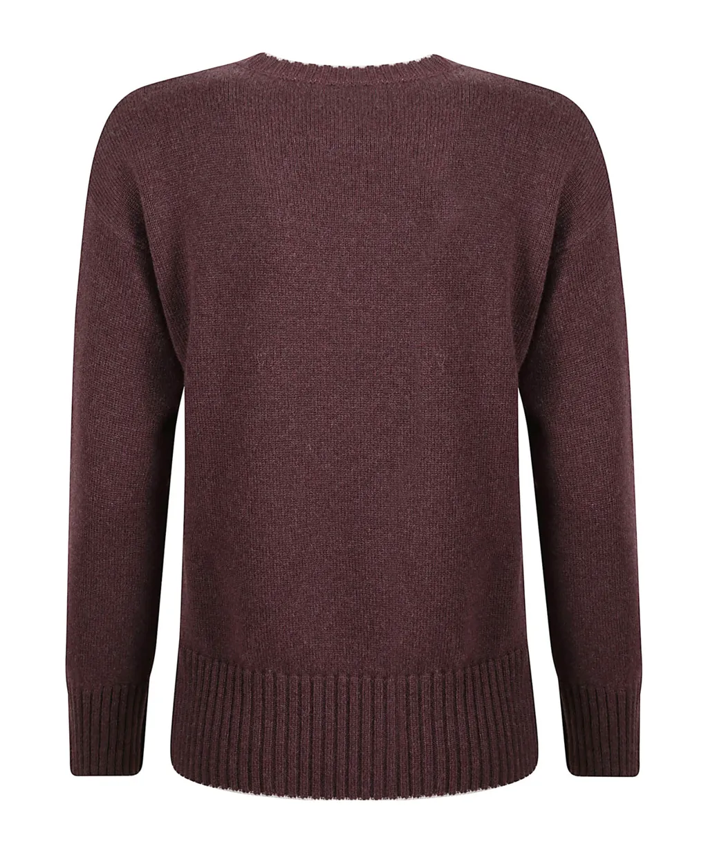 Round-Neck Knitted Sweater