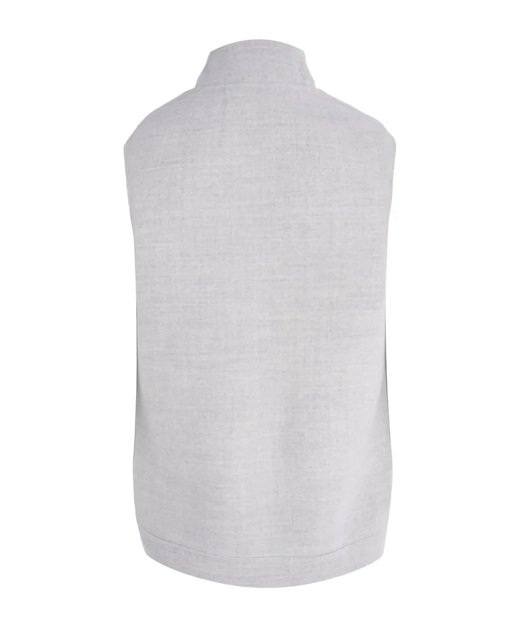 Zip-Up Sleeveless Gilet