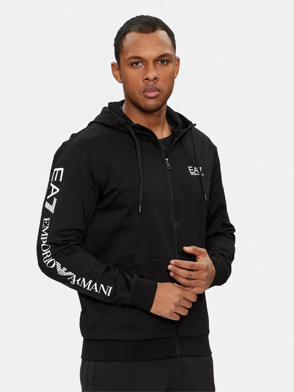Logo-Print Zip-Up Hoodie
