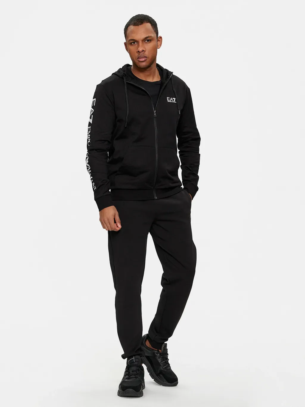 Logo-Print Zip-Up Hoodie
