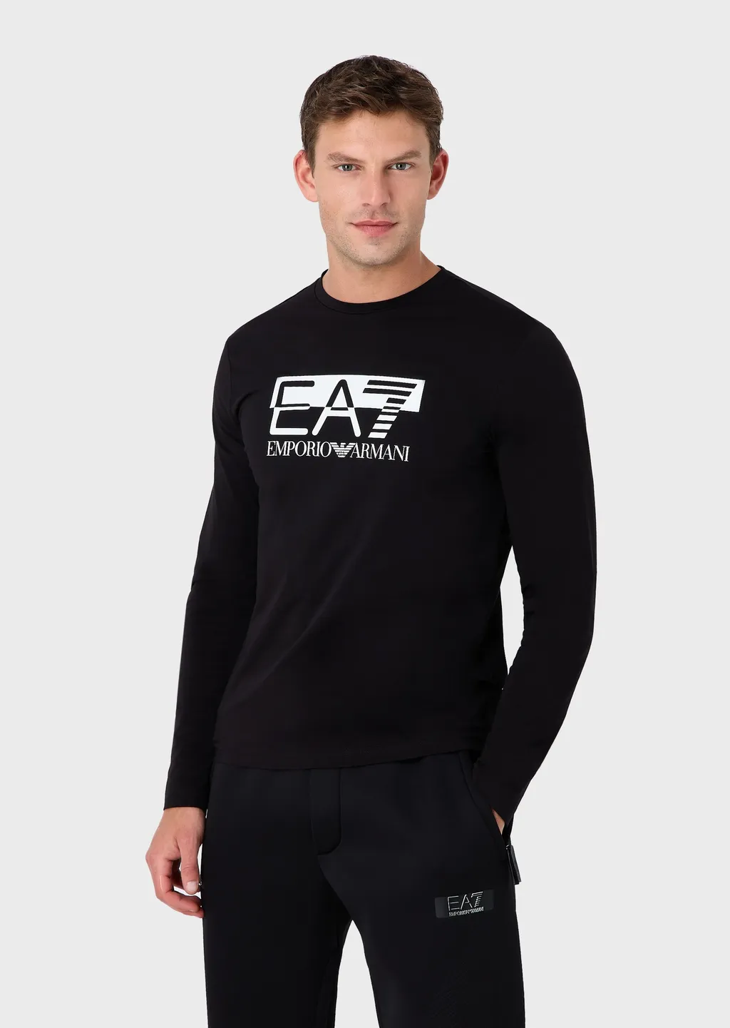 Round Collar And Long-Sleeved T-Shirt