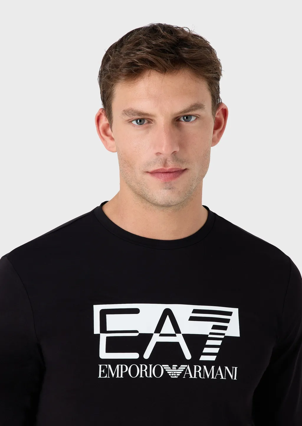 Round Collar And Long-Sleeved T-Shirt