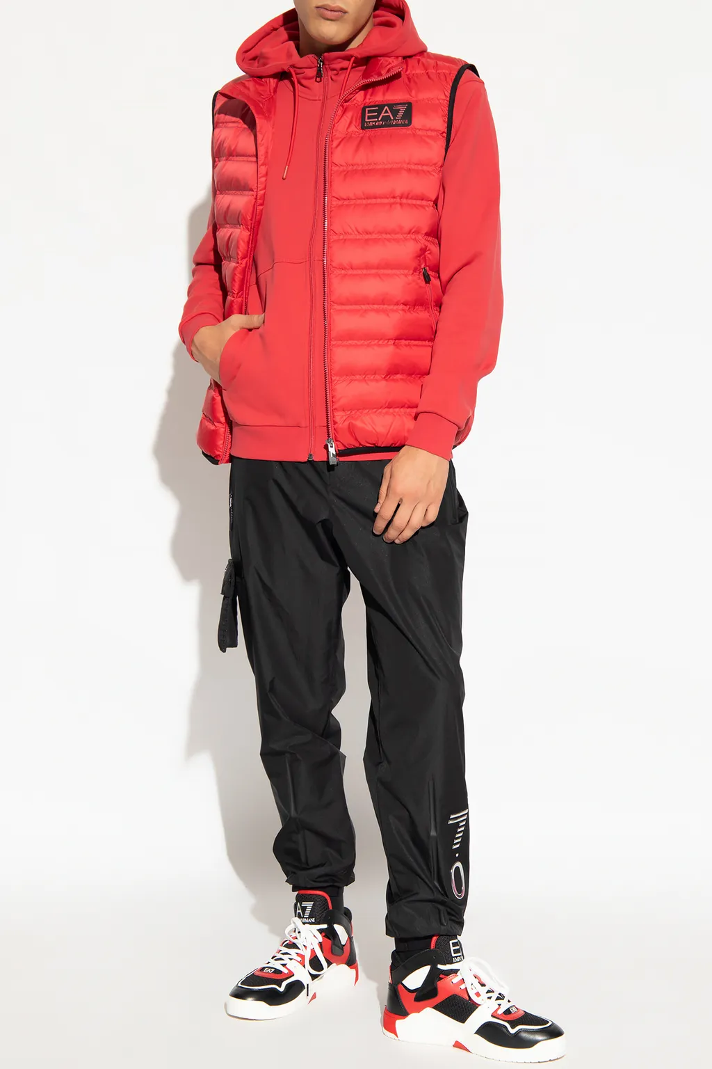 Logo-Patch Zip-Up Cardigan