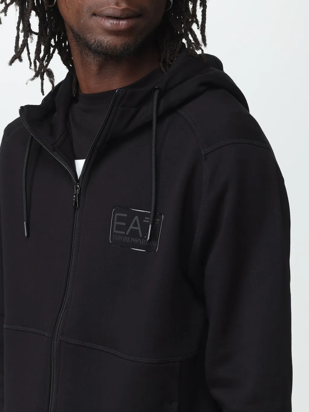 Logo-Patch Zip-Up Cardigan