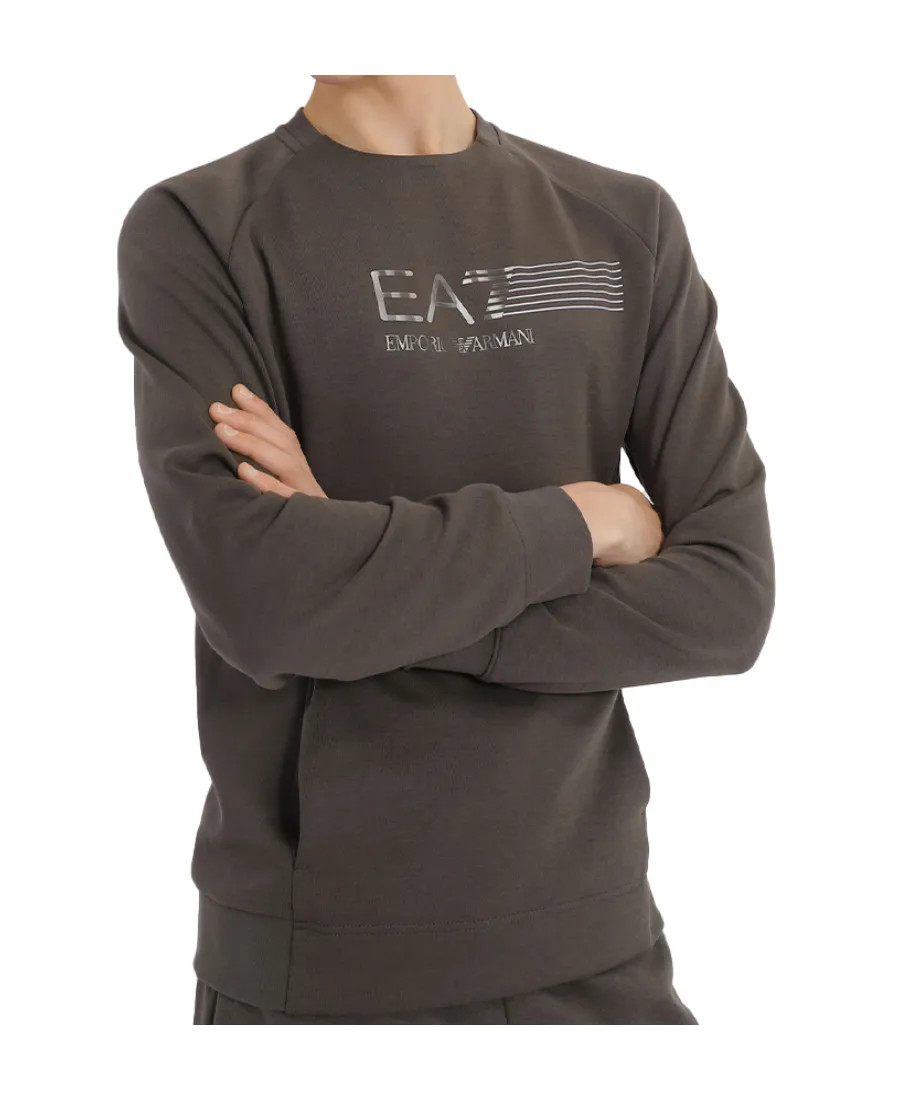 Logo Printed Round Neck Sweater