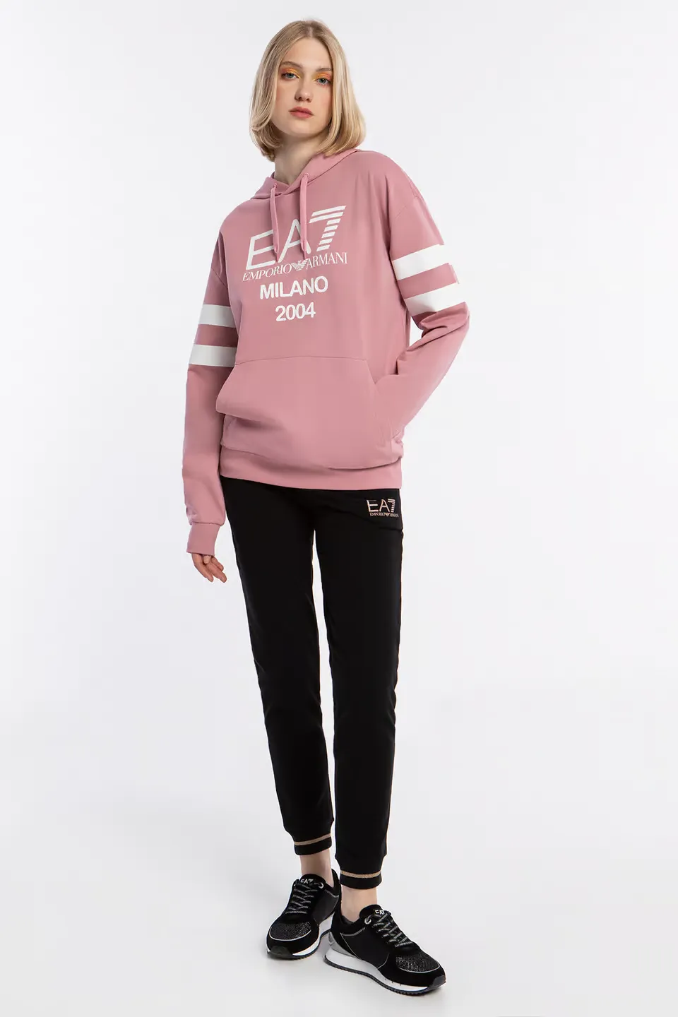 Logo Printed Hooded Sweater