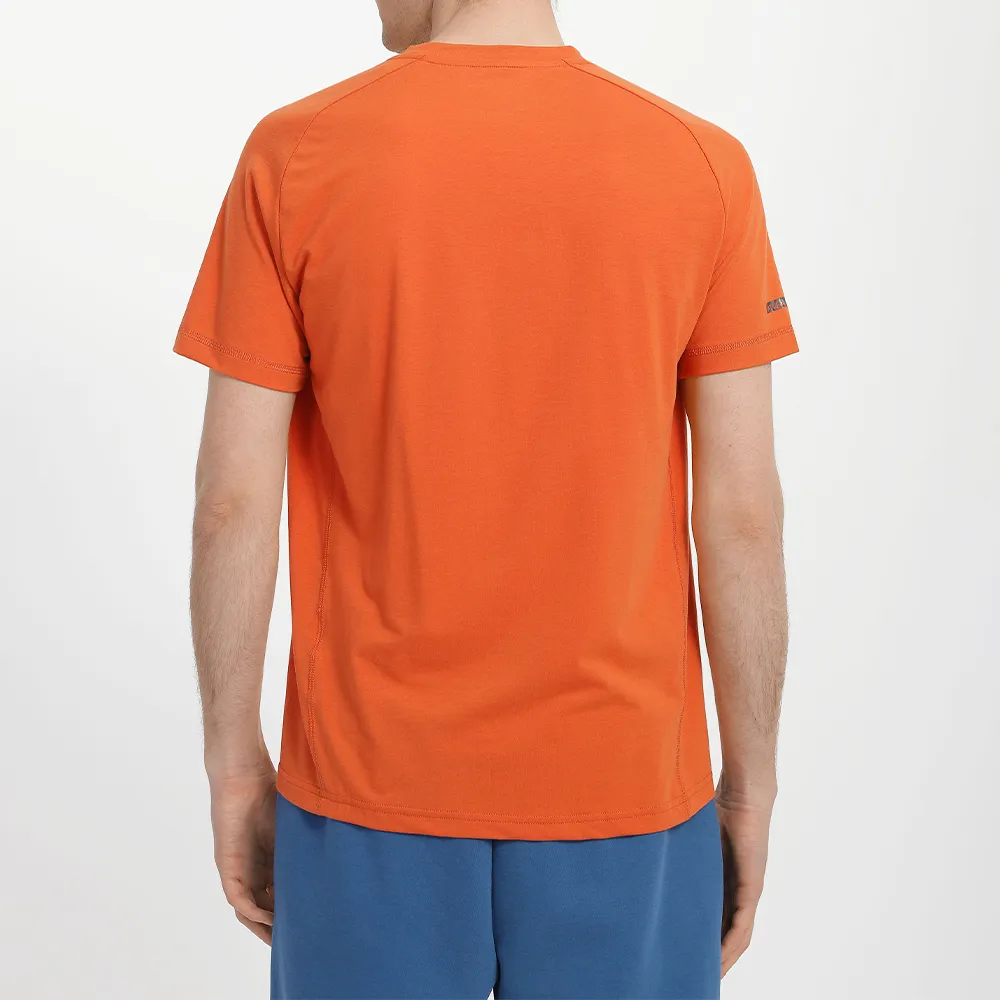 Line Logo Shoulder Collar T-Shirt