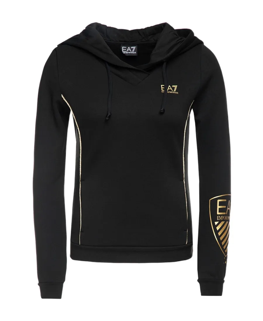 Logo Printed Hooded Sweater