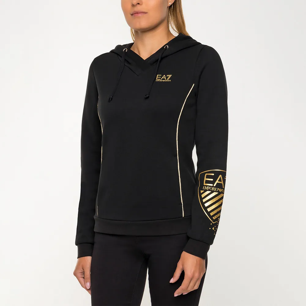 Logo Printed Hooded Sweater