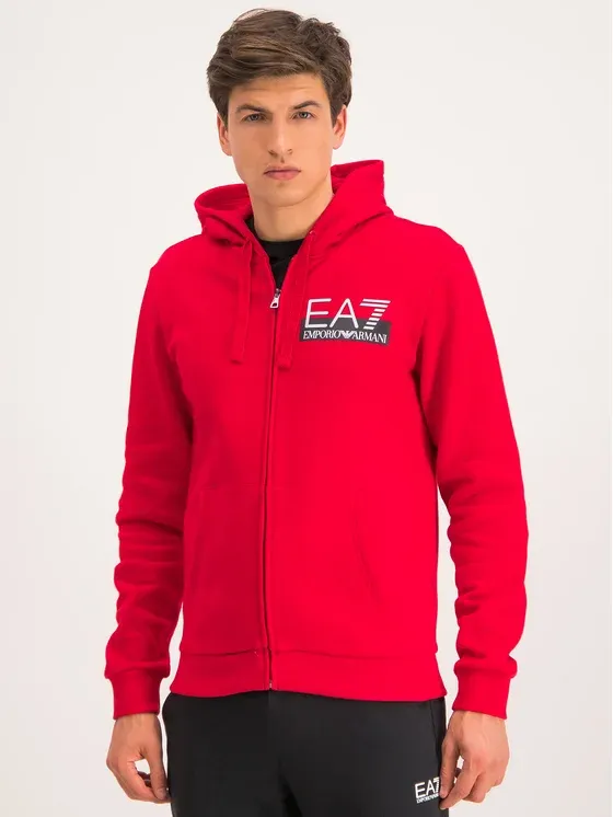 Zippered Hooded Sweatshirt