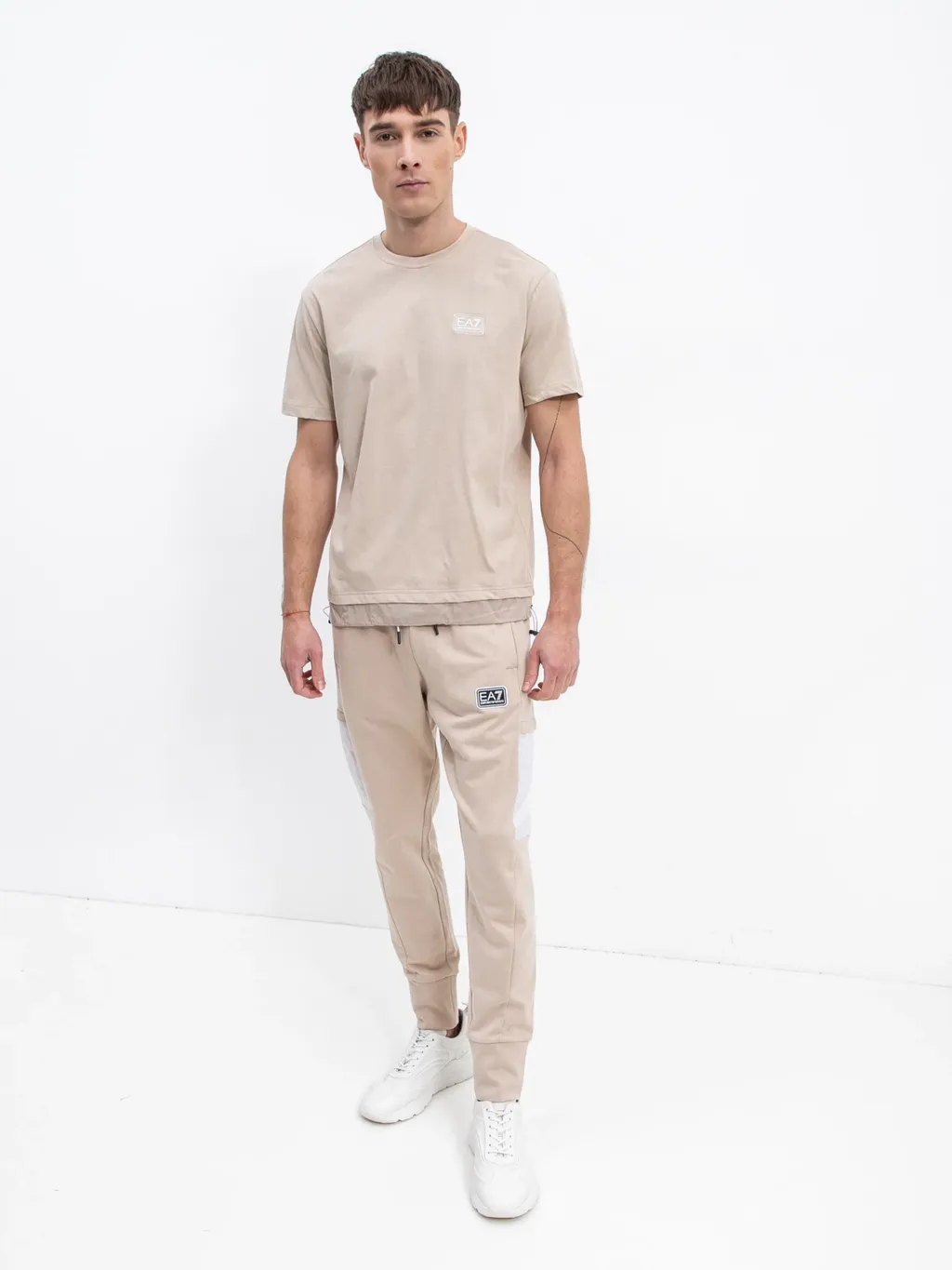 Logo Patch Round-Necked T-Shirt