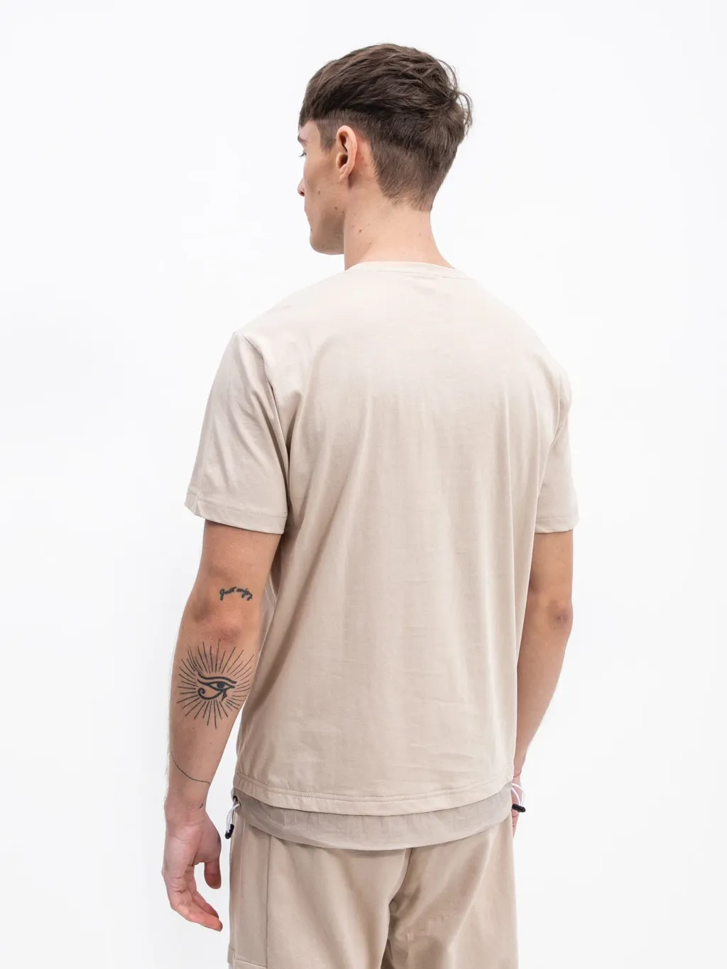 Logo Patch Round-Necked T-Shirt
