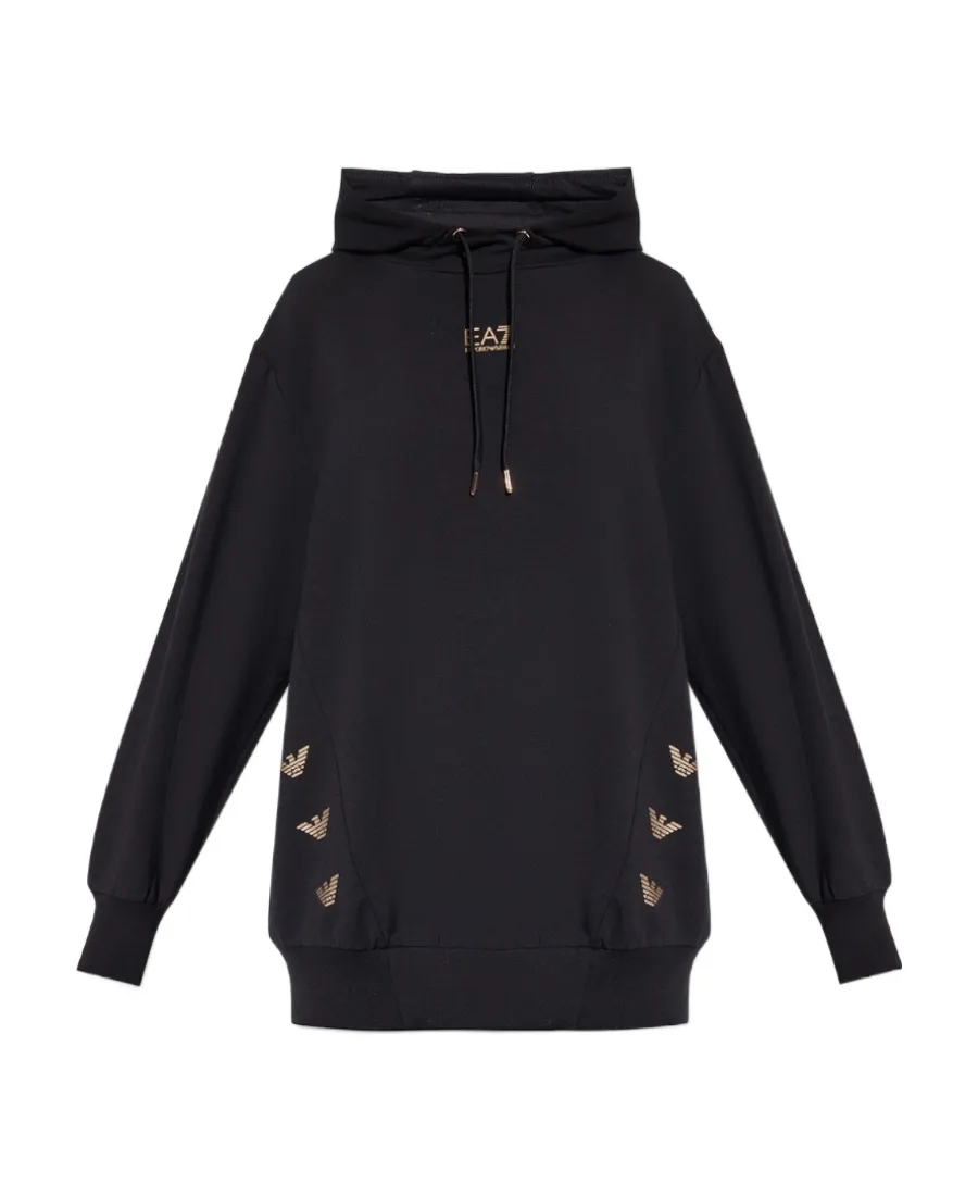 Logo-Print Long-Sleeve Hoodie