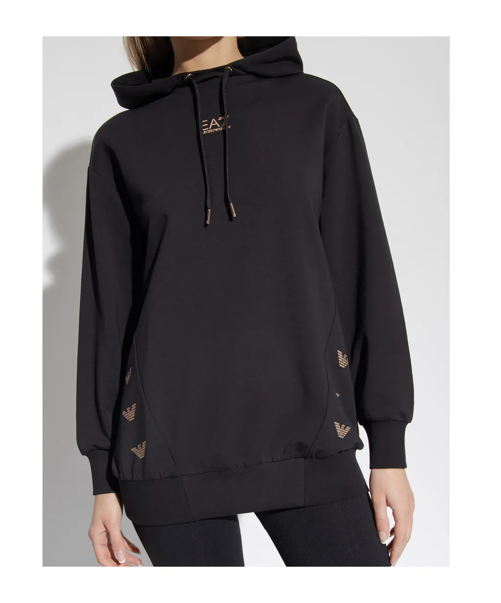Logo-Print Long-Sleeve Hoodie