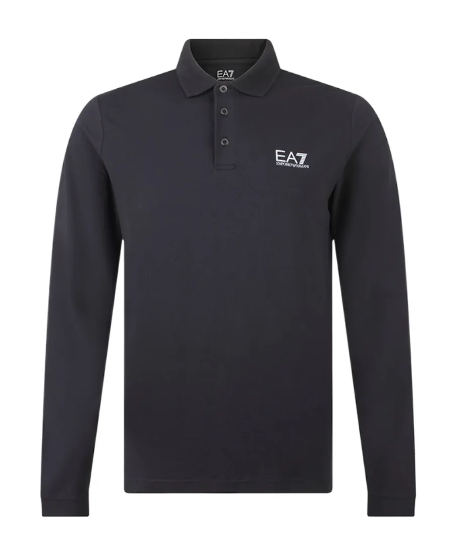 Logo Long-Sleeved Polo Shirt