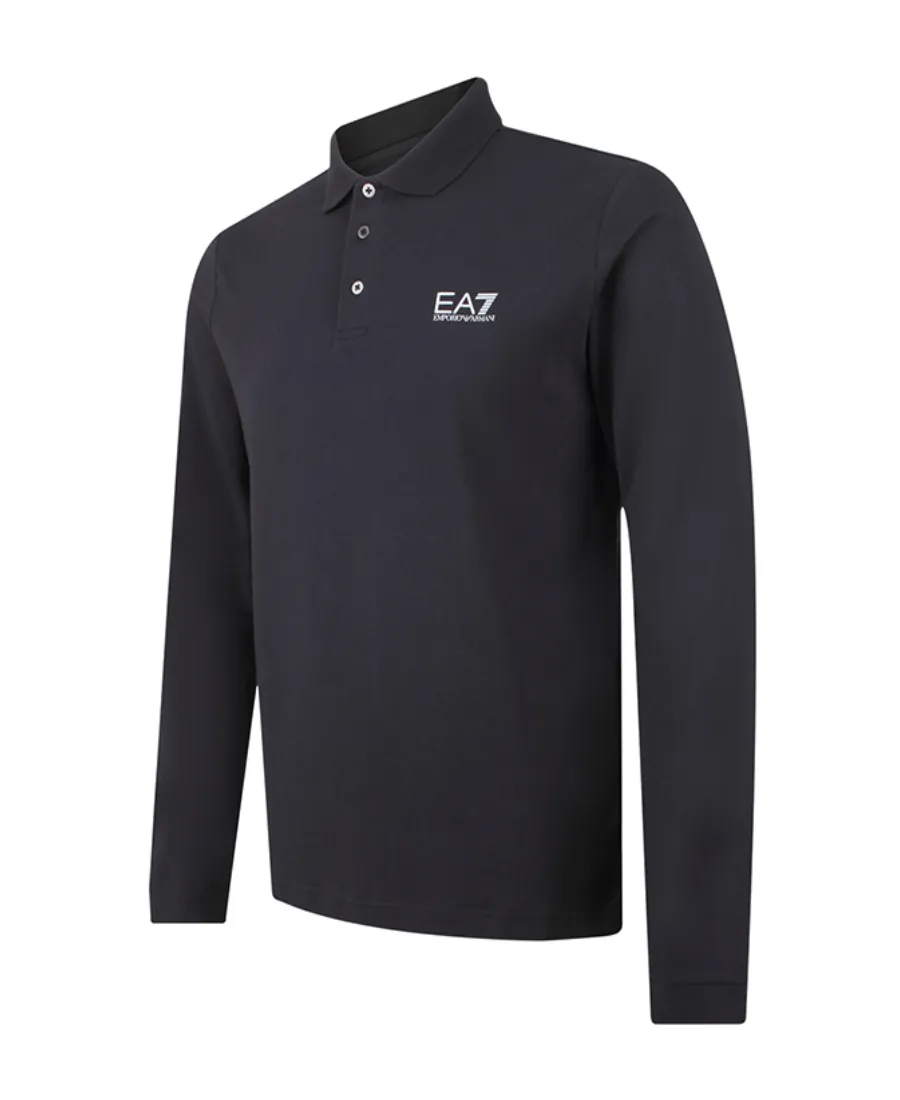 Logo Long-Sleeved Polo Shirt