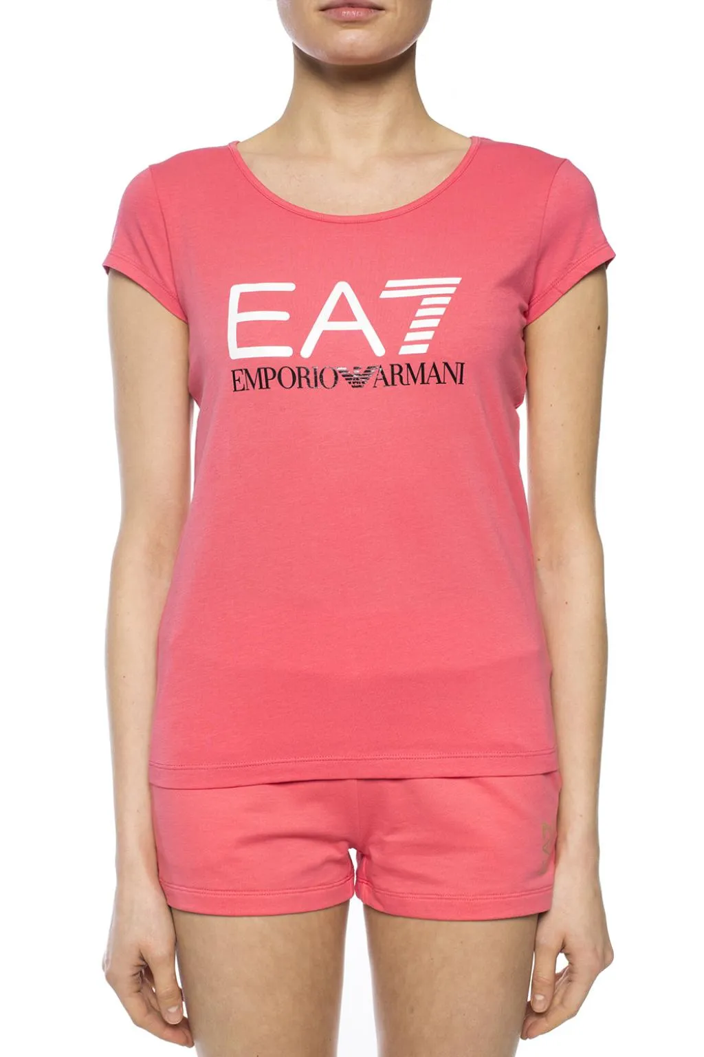 Round Collar Logo T-Shirt
