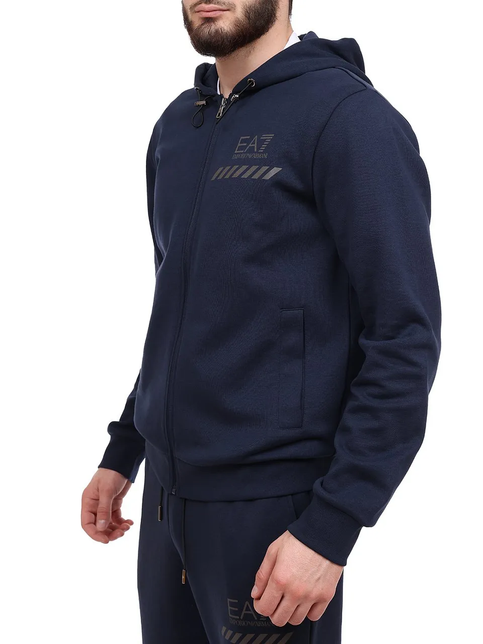 Logo And Hooded Casual Jacket