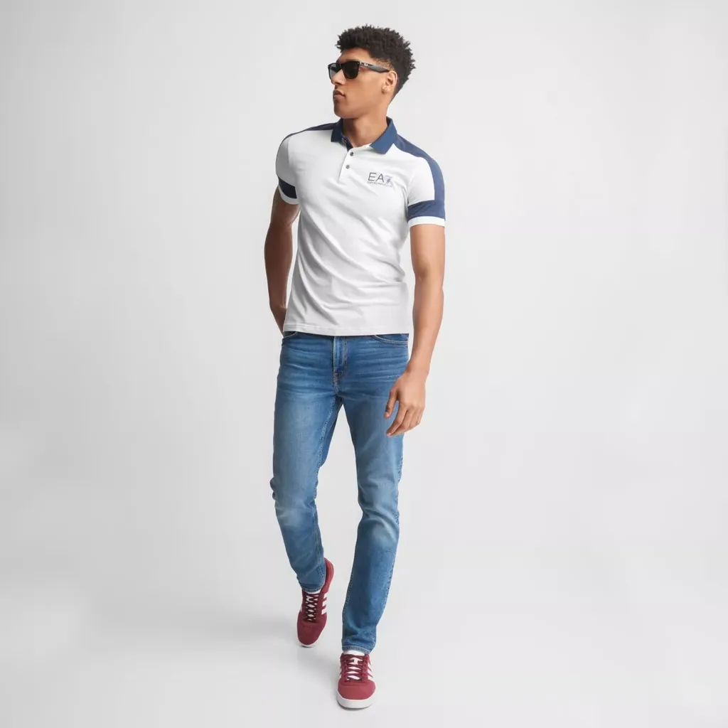 Logo Pattern Polo Shirt