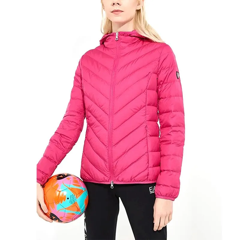 Logo Hooded Down Jacket
