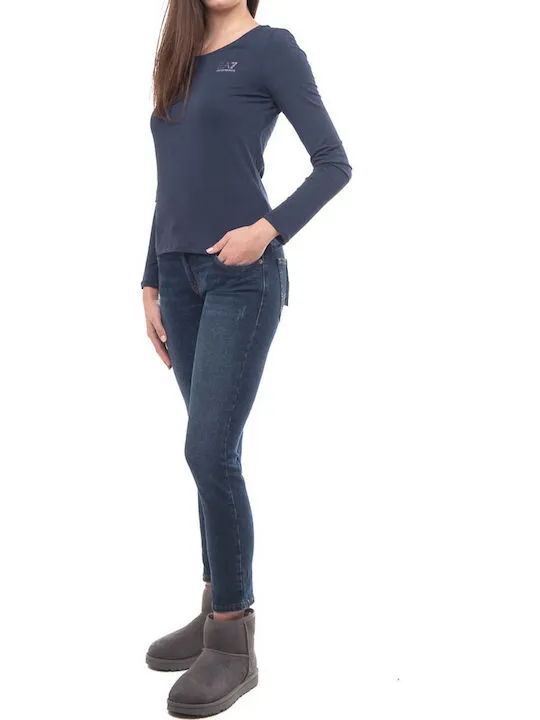 T-Shirt With Round Neck And Long Sleeves