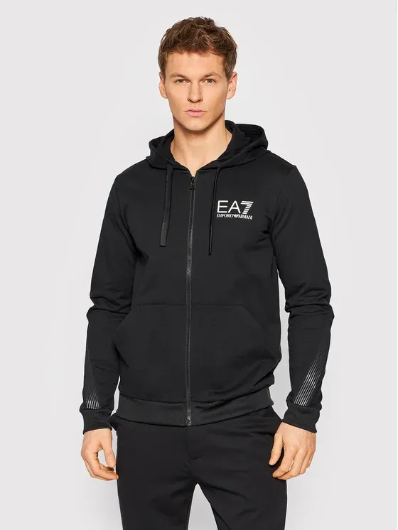 Zip-Up Logo-Print Hoodie