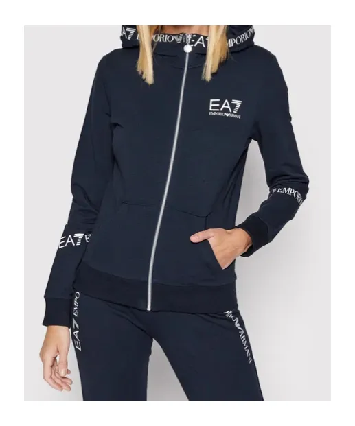 Logo-Trim Zip Hoodie