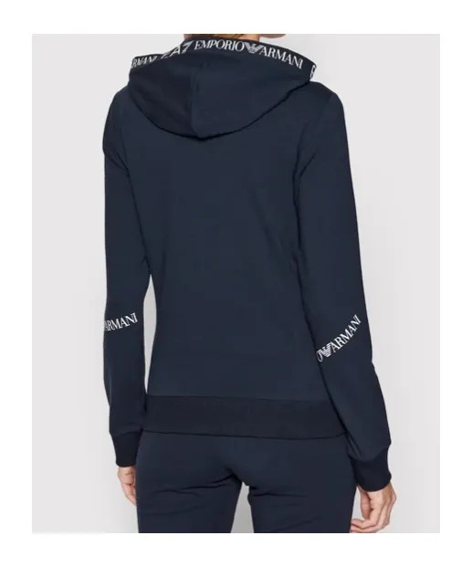 Logo-Trim Zip Hoodie