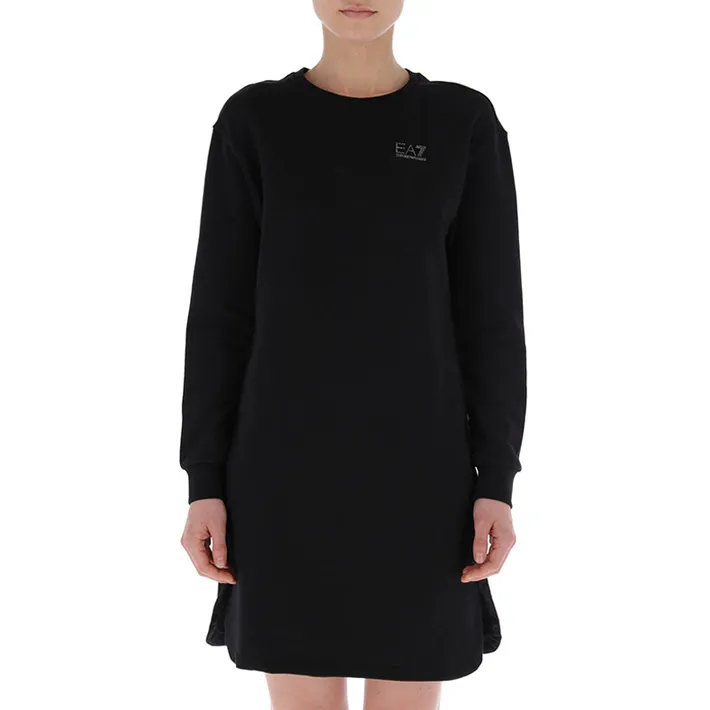 Round Neck Long-Sleeved Dress