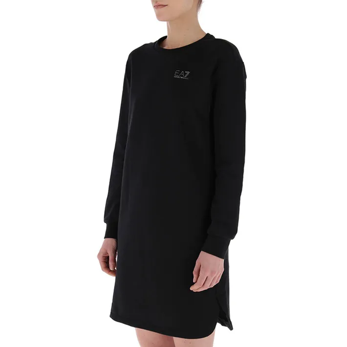 Round Neck Long-Sleeved Dress