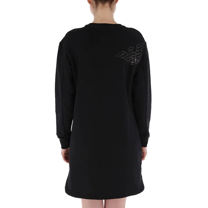 Round Neck Long-Sleeved Dress