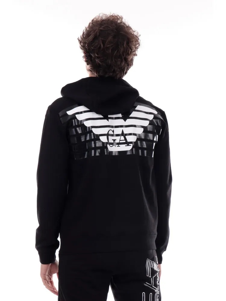 Logo-Print Drawstring Hoodie