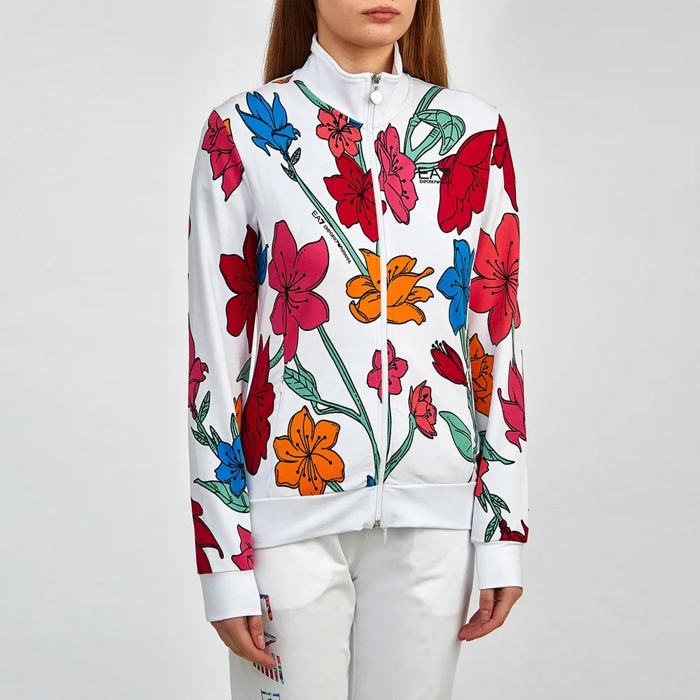Floral Print Track Jacket