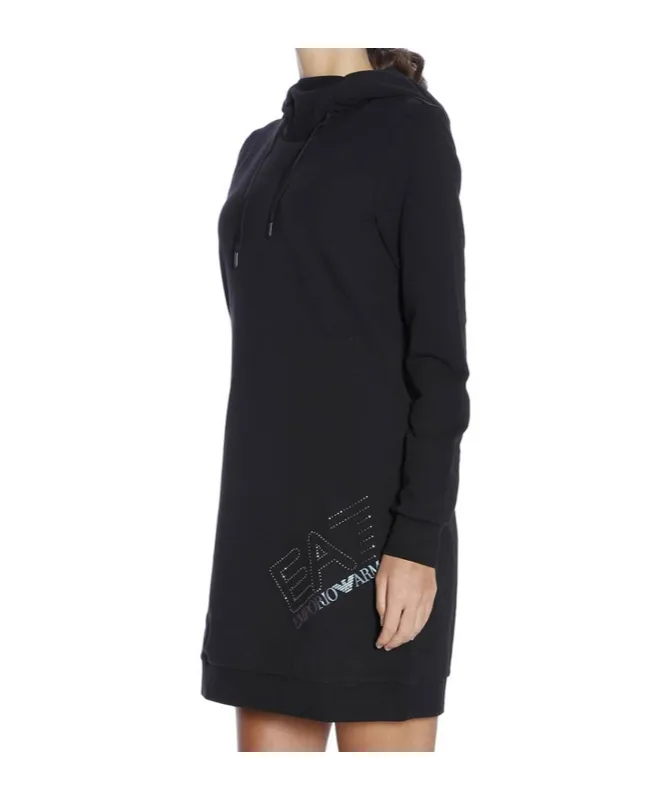 Hooded Long-Sleeved Dress