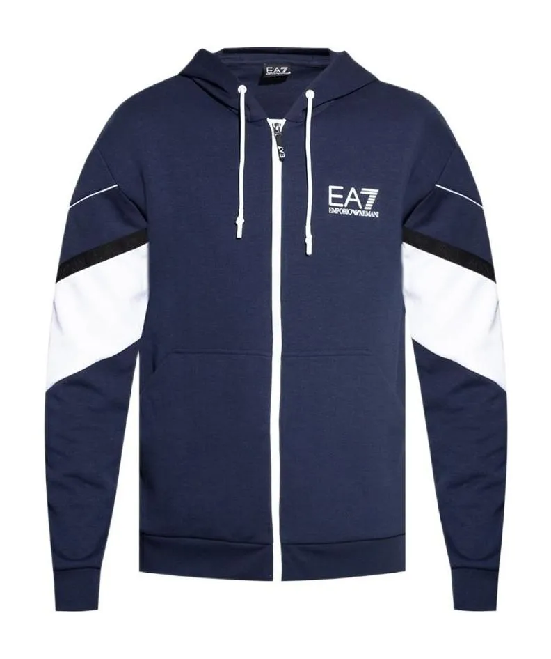 Zip-Front Logo-Print Hoodie