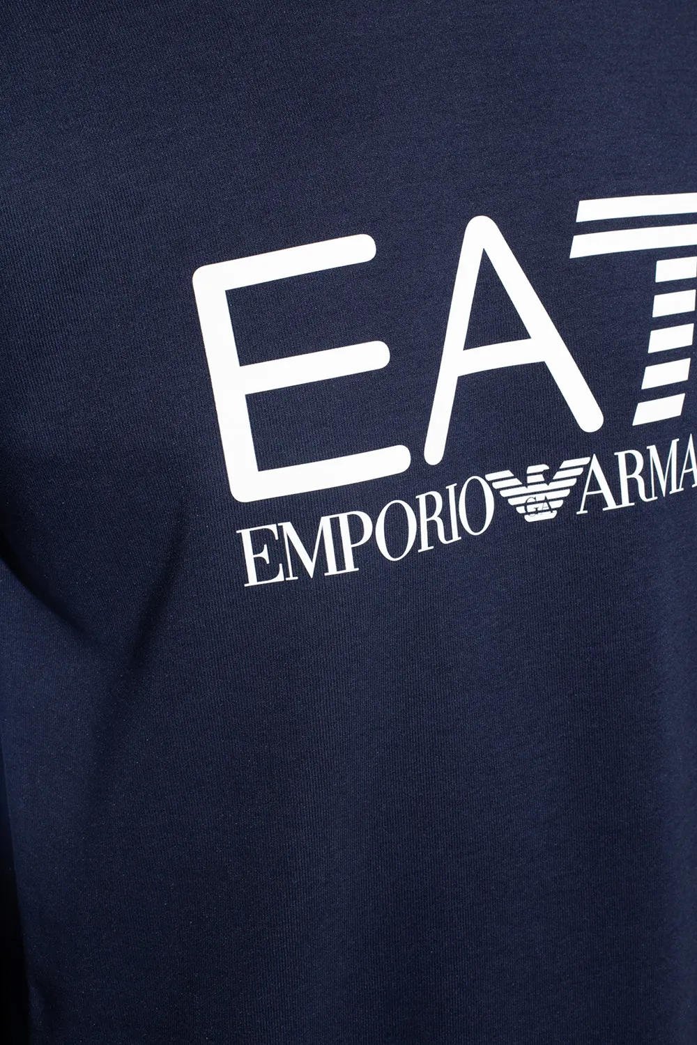 Logo-Print Striped-Detail Sweatshirt