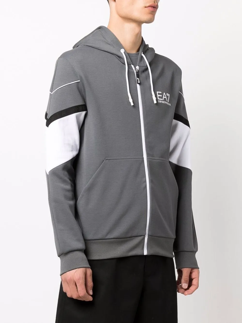 Logo-Print Zip-Up Hoodie