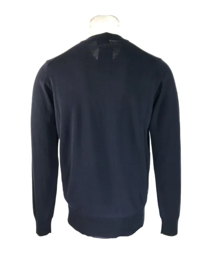 Small V-Neck Long-Sleeved Sweater