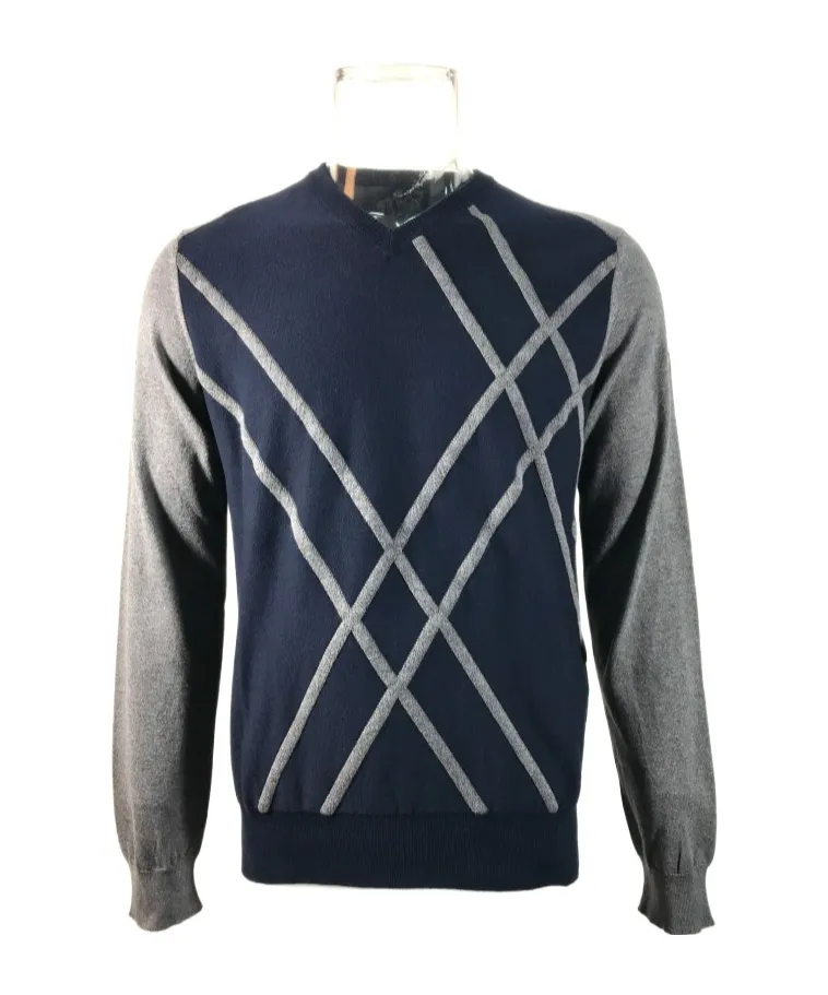 V-Neck Long-Sleeved Sweater