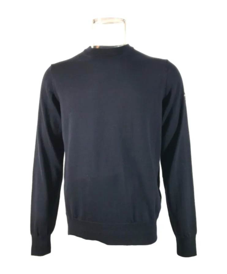 Round-Collar And Long-Sleeved Sweater