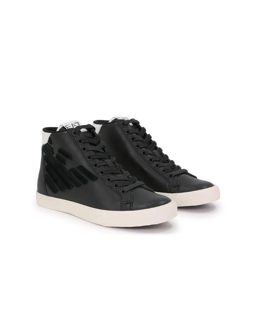 High-Top Lace-Up Casual Sneakers