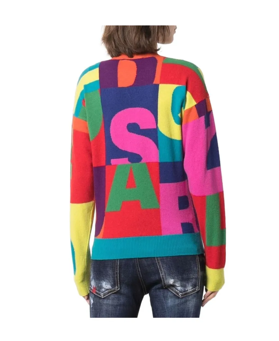 Logo Intarsia Knitted Jumper