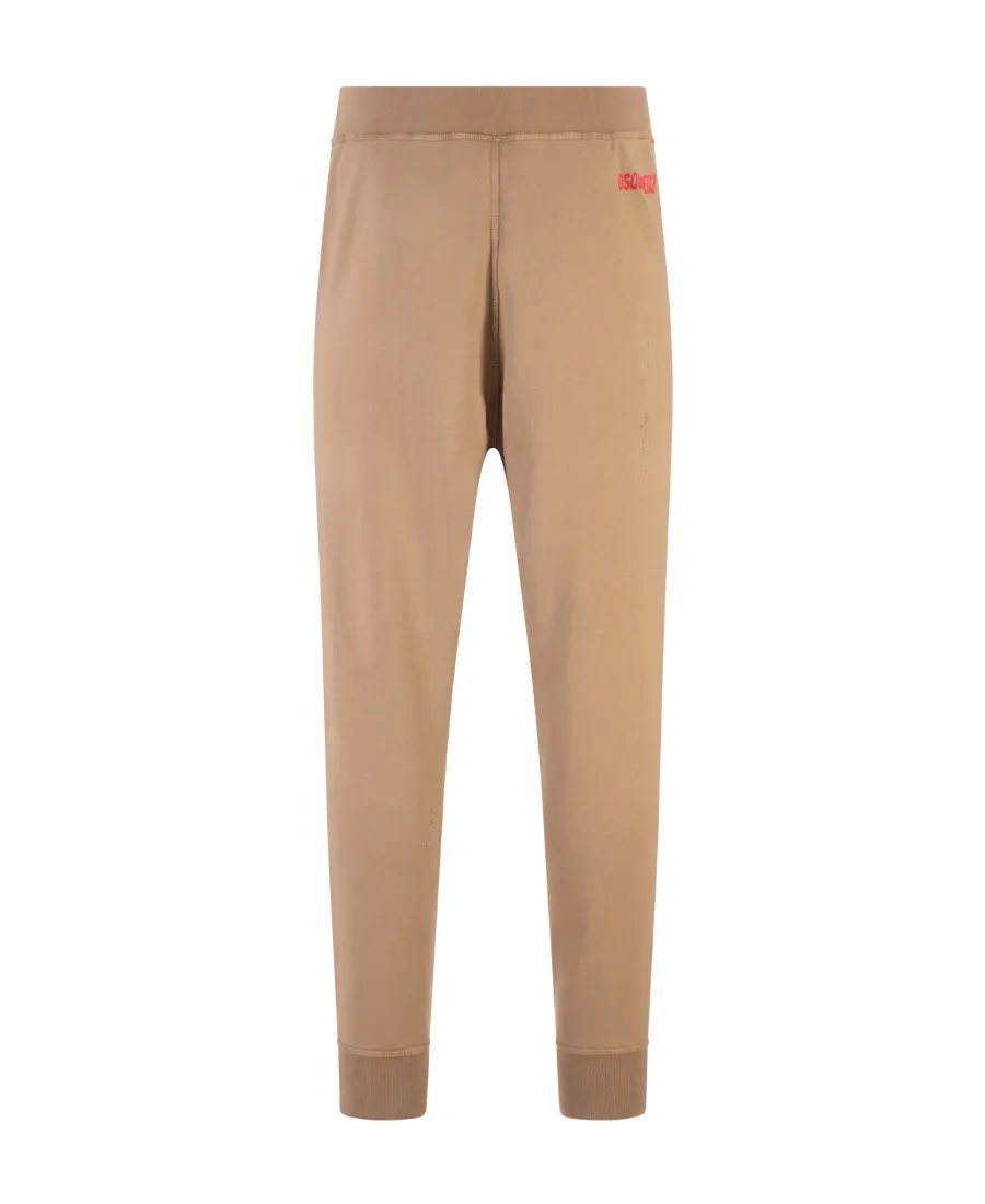 Tapered Cotton Track Pants