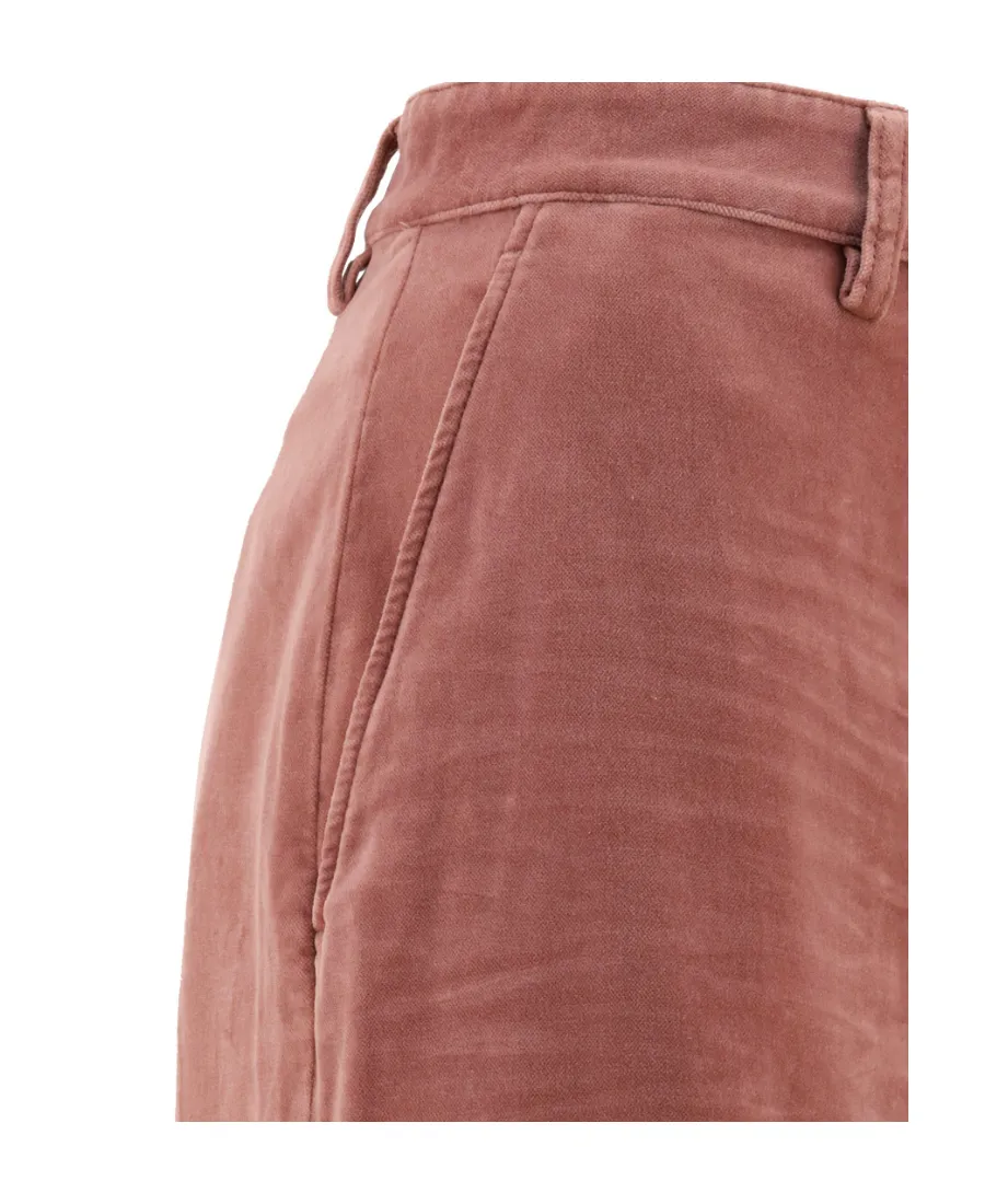 Baggy Cut Velvet Trousers