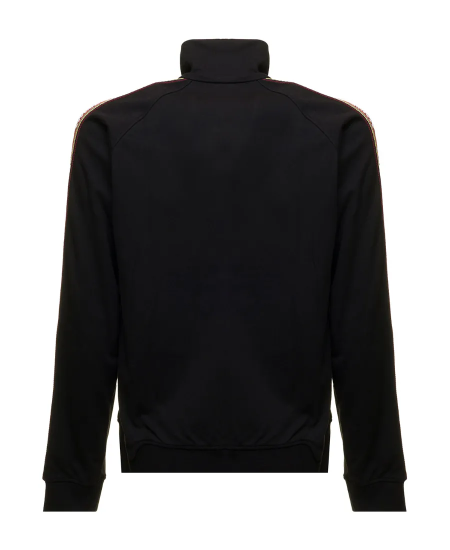 Embroidered-Logo Zip-Up Sweatshirt
