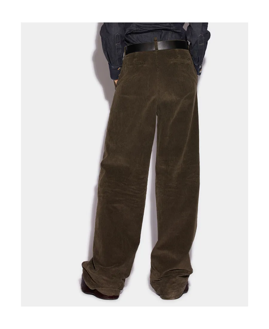 Baggy Cut Corduroy Trousers